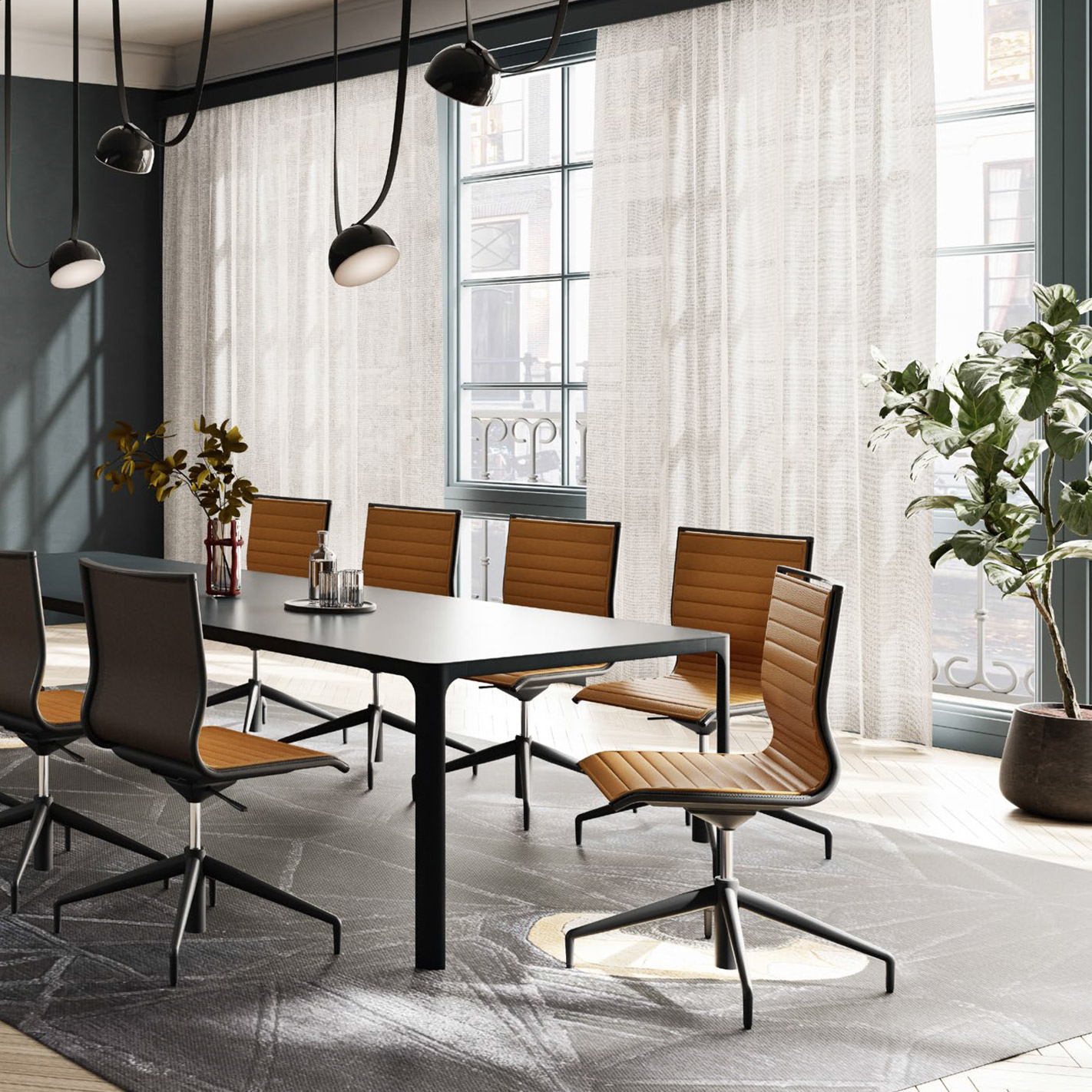 alia c sedia collezione executive Moving Chairs