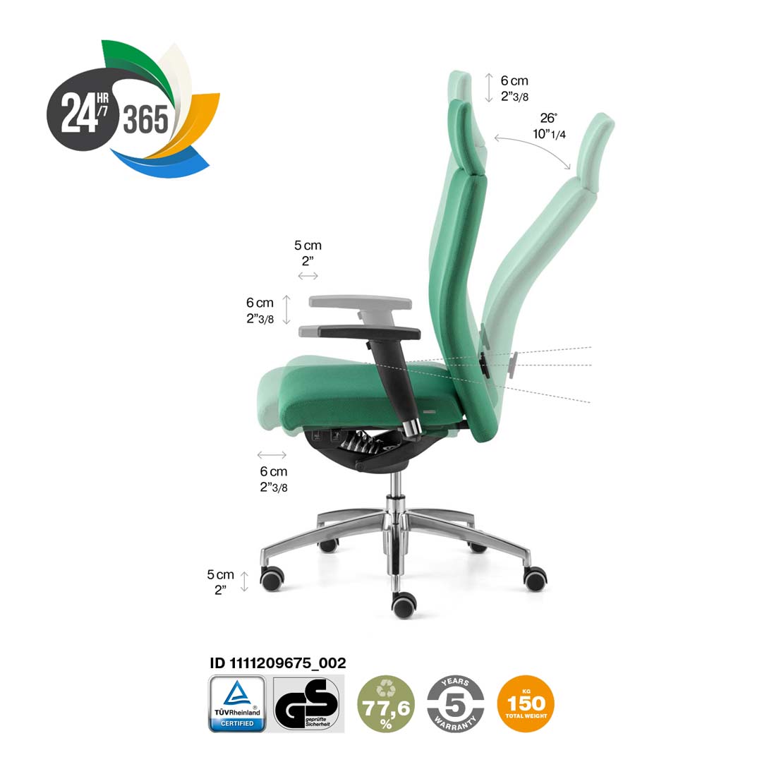 silla Crono 24 certificada TUV GS uso 24 horas silla Crono 24 certificada TUV GS uso 24 horas