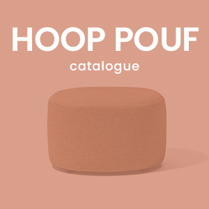 Hoop Pouf Living Collection Moving Chairs