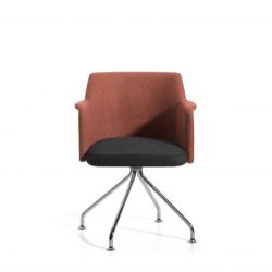 seduta imbottita bicolor base ragno Dafne Moving