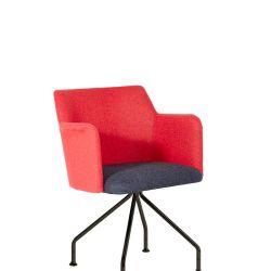 seduta-imbottita-colore-rosso-senza-ruote-base-ragno-Dafne-Moving